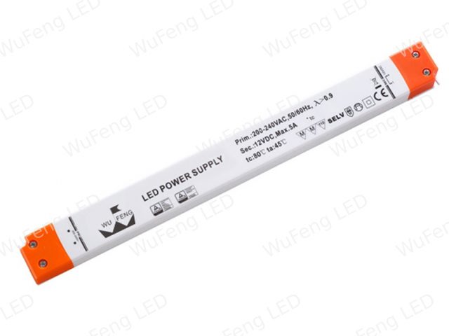 12V/24V/60W长条形灯箱电源