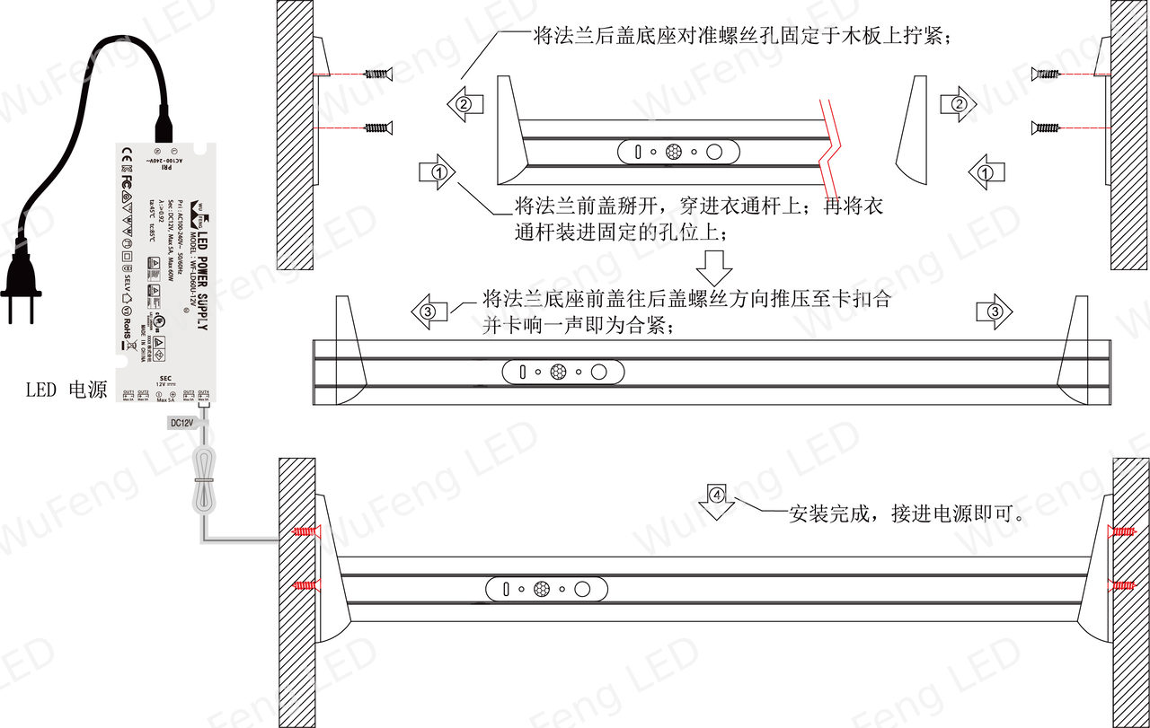 人体感应衣通杆 5