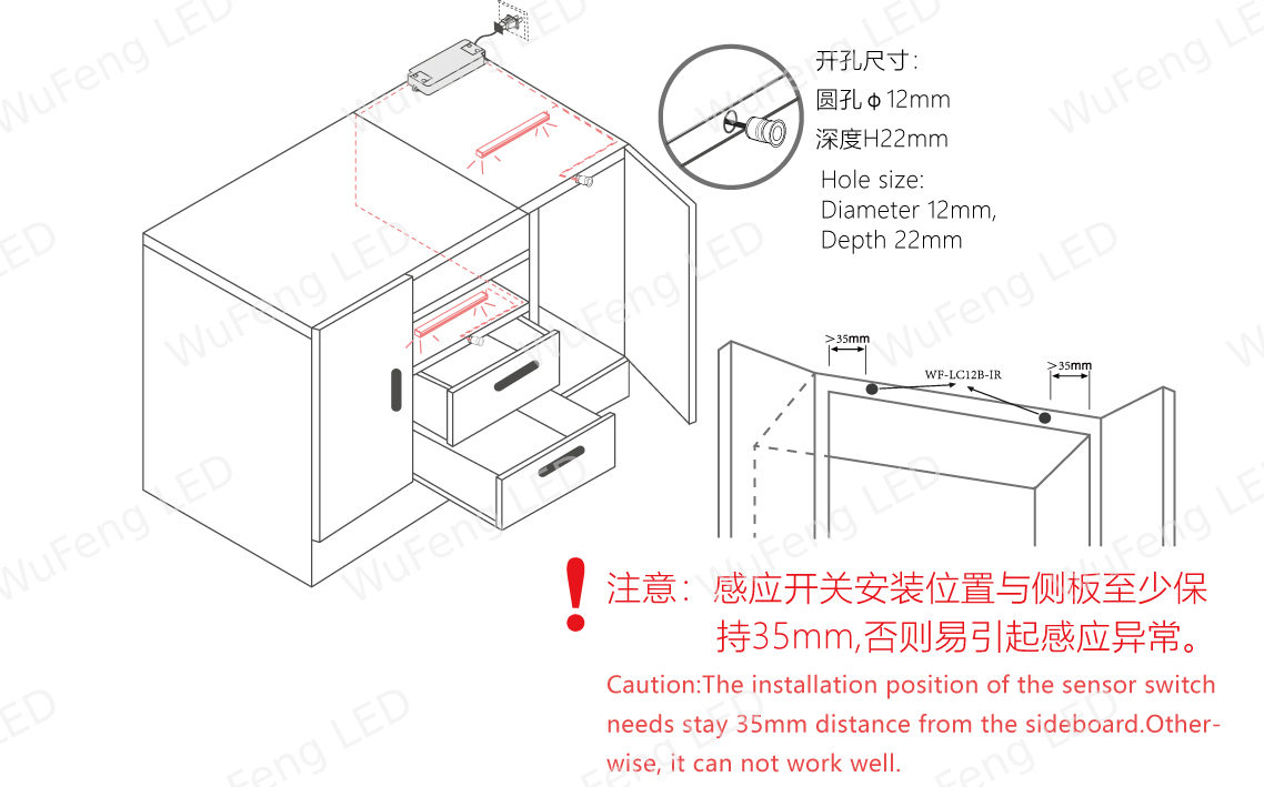 嵌入式门控感应开关 5