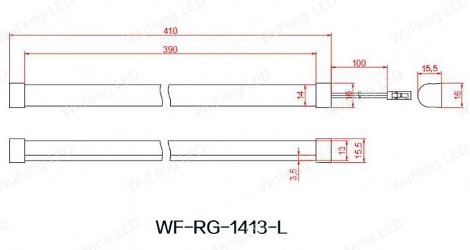 LED Neon Strip 16x15.5mm 3