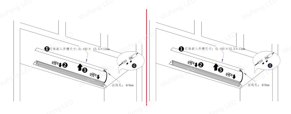 Classic Recessed LED Cabinet Light 3