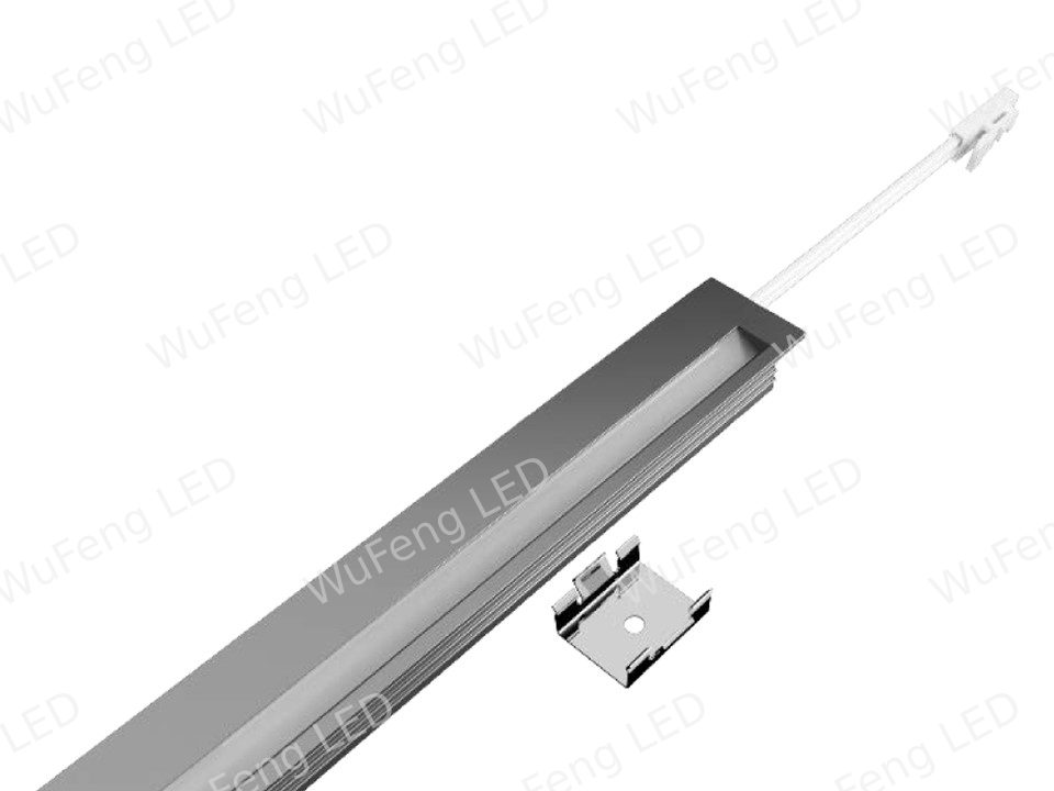 Blendfreie schrägstrahlende Linienleuchte 1