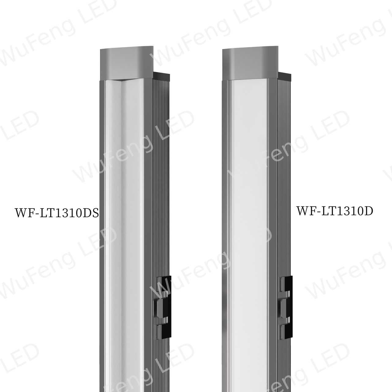 Luz lineal de aluminio con cable desmontable
